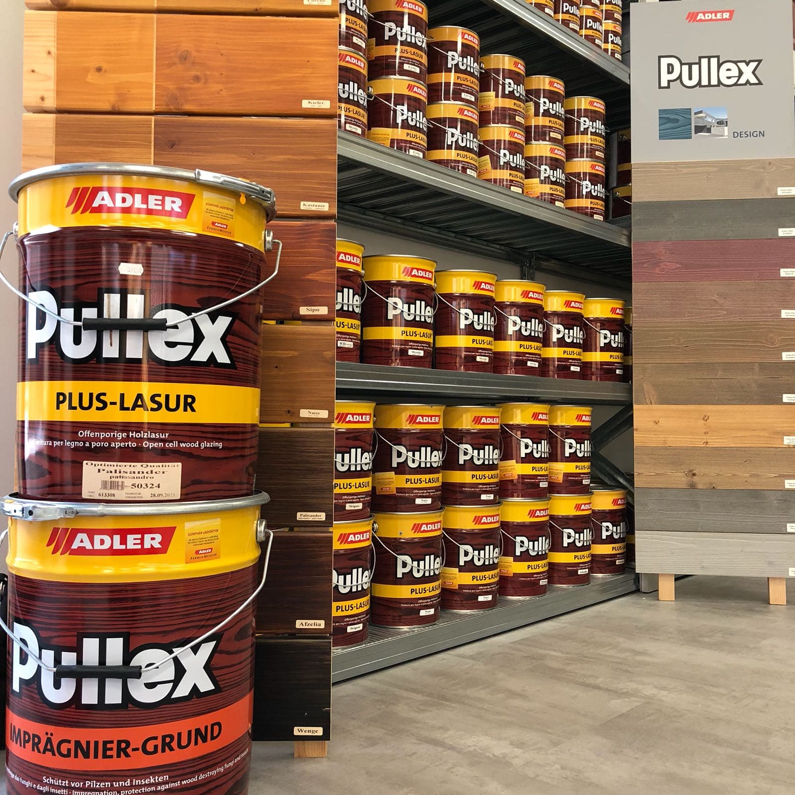 Holzlasur-Arbeiten mit Pullex-Produkten